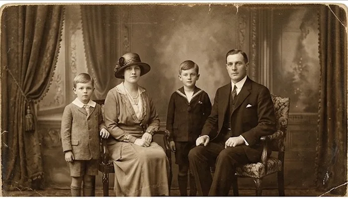 Vintage-Familienporträt