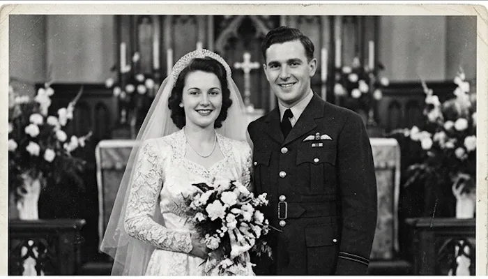 Historisches Hochzeitsfoto